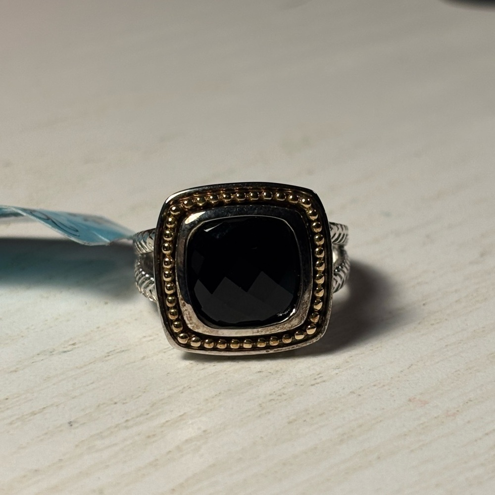 Black Onyx Cush Ring Size 7 - Women